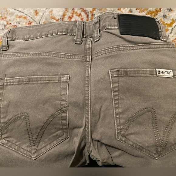 [Matix] Skinny Dark Khaki Jeans - Boys Sz 12 - Adjustable Waistband! - Picture 3 of 7